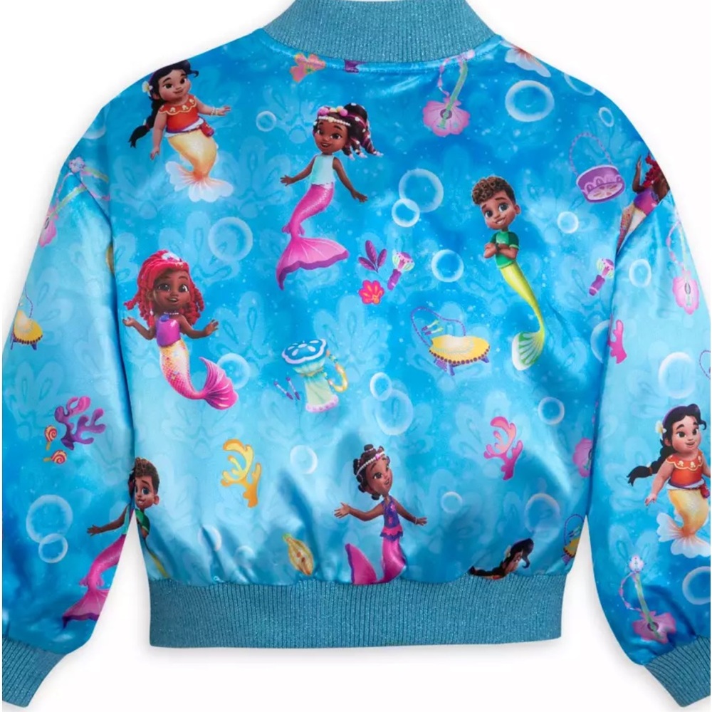 Brand New Disney Junior Ariel Varsity Jacket (Kids Size 7/8) - NWT!